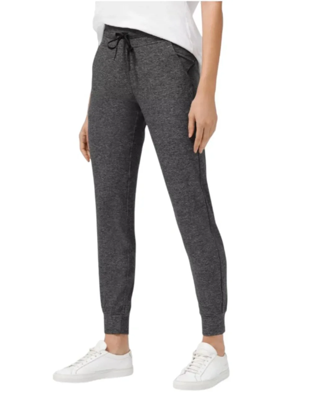 Lululemon Ready to Rulu Joggers Sweatpants Pants Womens 6 Black Gray Cuffed